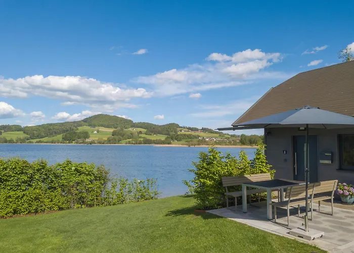 Exklusives Seehaus Lakehouse In Bestlage Mit Privaten Sandstrand Und Eigenem Boot Und Sup אוברטרום אם זי