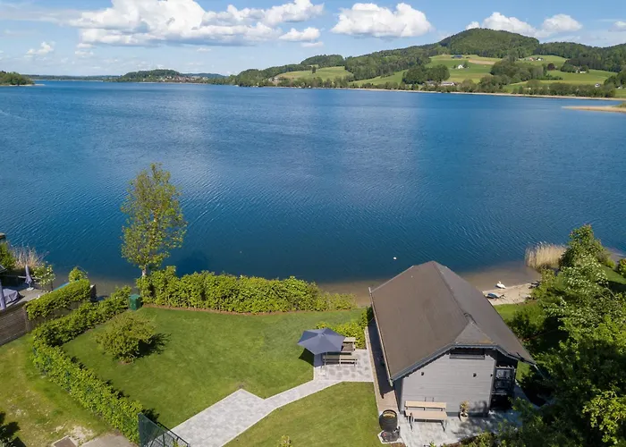 Exklusives Seehaus Lakehouse In Bestlage Mit Privaten Sandstrand Und Eigenem Boot Und Sup * אוברטרום אם זי