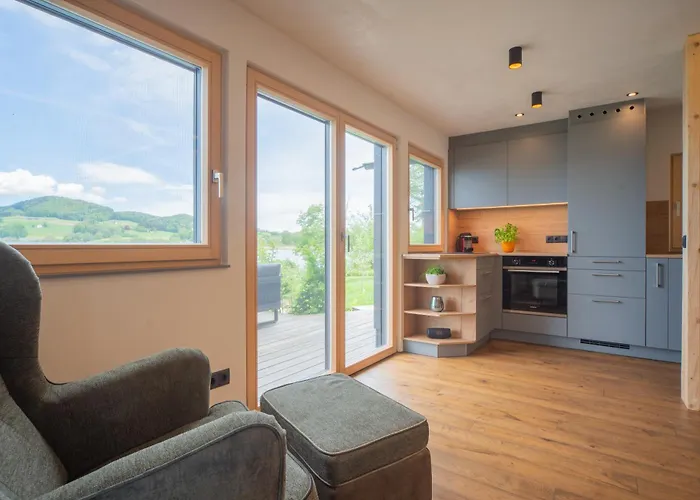 Exklusives Seehaus Lakehouse In Bestlage Mit Privaten Sandstrand Und Eigenem Boot Und Sup * אוברטרום אם זי