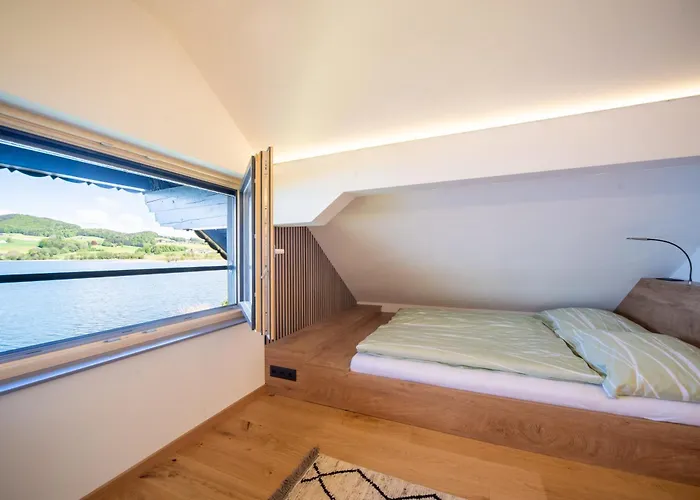 Exklusives Seehaus Lakehouse In Bestlage Mit Privaten Sandstrand Und Eigenem Boot Und Sup